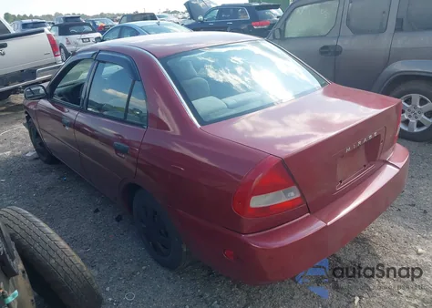 1998 Mitsubishi Mirage De из США, поврежденный, VIN JA3AY26A3WU004651